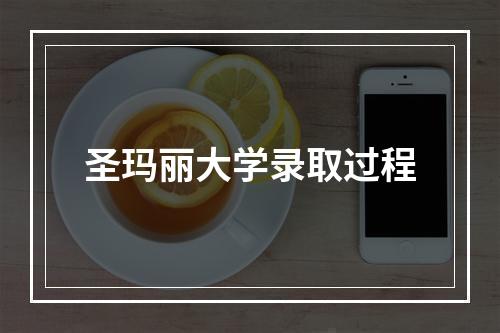 圣玛丽大学录取过程