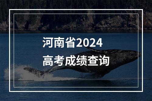 河南省2024高考成绩查询