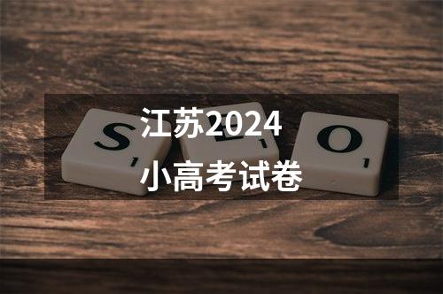 江苏2024小高考试卷