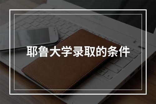 耶鲁大学录取的条件