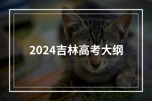 2024吉林高考大纲