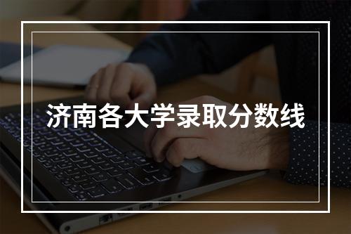 济南各大学录取分数线