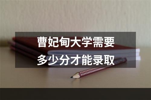 曹妃甸大学需要多少分才能录取