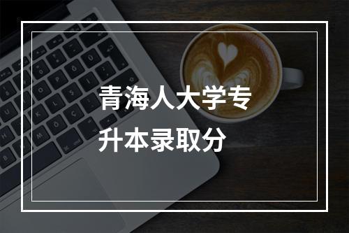 青海人大学专升本录取分