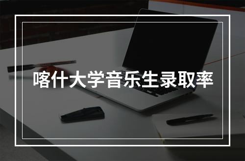 喀什大学音乐生录取率