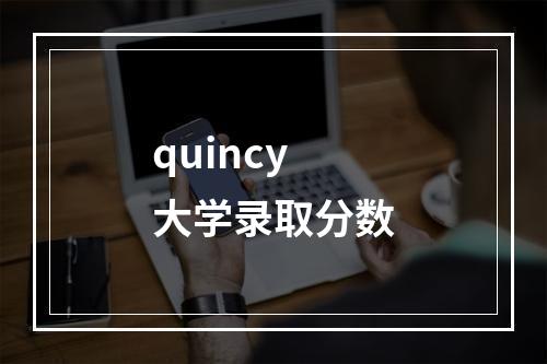 quincy大学录取分数