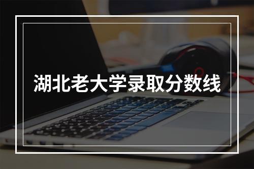 湖北老大学录取分数线