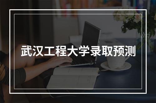 武汉工程大学录取预测