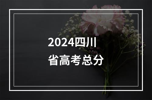 2024四川省高考总分