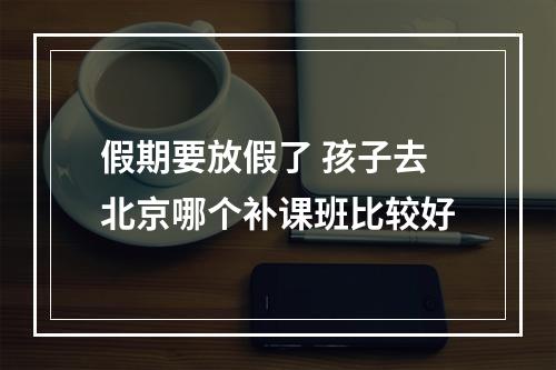 假期要放假了 孩子去北京哪个补课班比较好