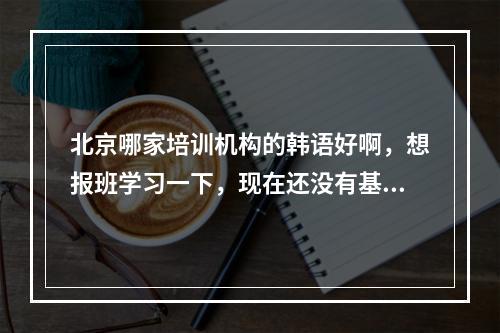 北京哪家培训机构的韩语好啊，想报班学习一下，现在还没有基础。