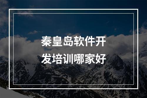 秦皇岛软件开发培训哪家好