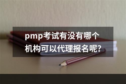 pmp考试有没有哪个机构可以代理报名呢？