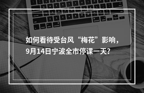 如何看待受台风“梅花”影响，9月14日宁波全市停课一天？