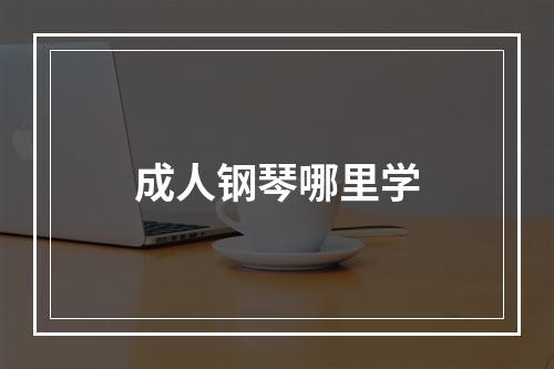 成人钢琴哪里学