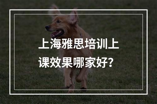 上海雅思培训上课效果哪家好？