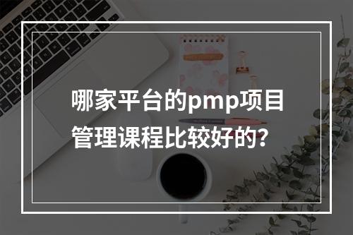 哪家平台的pmp项目管理课程比较好的？