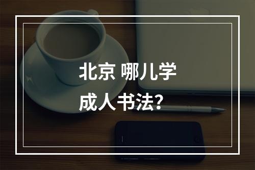 北京 哪儿学成人书法？