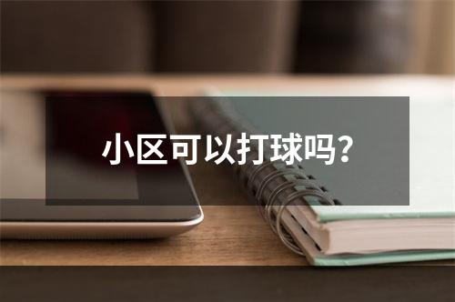 小区可以打球吗？