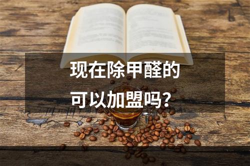 现在除甲醛的可以加盟吗？