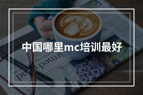 中国哪里mc培训最好