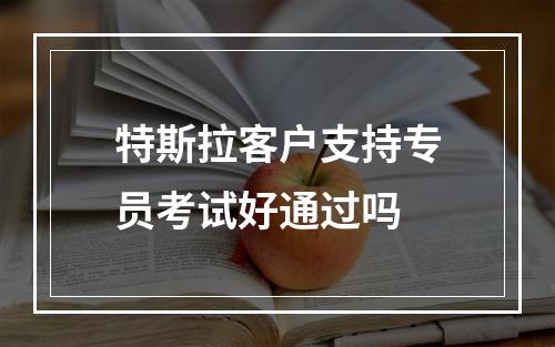 特斯拉客户支持专员考试好通过吗