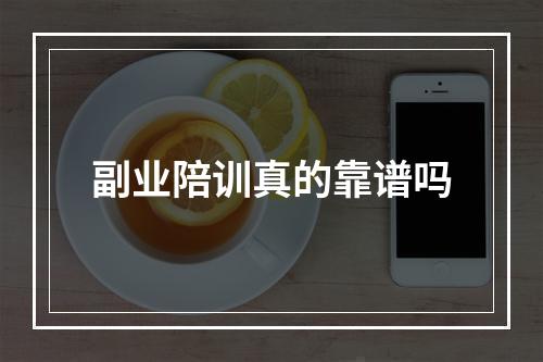 副业陪训真的靠谱吗