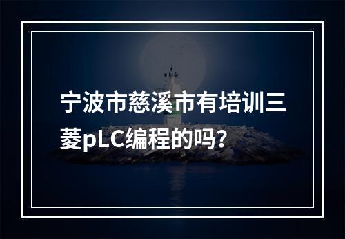 宁波市慈溪市有培训三菱pLC编程的吗？