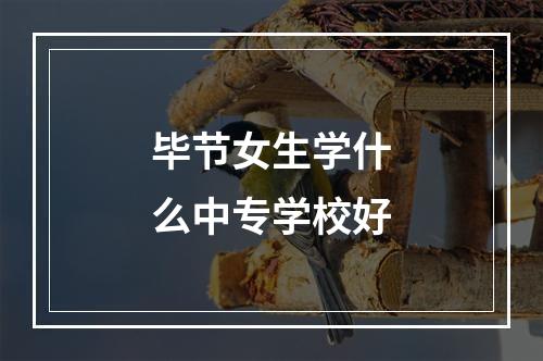 毕节女生学什么中专学校好