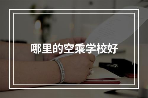 哪里的空乘学校好