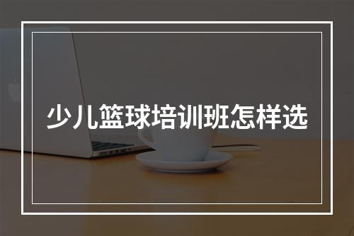 少儿篮球培训班怎样选