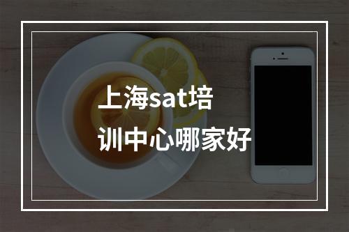 上海sat培训中心哪家好