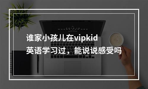 谁家小孩儿在vipkid英语学习过，能说说感受吗