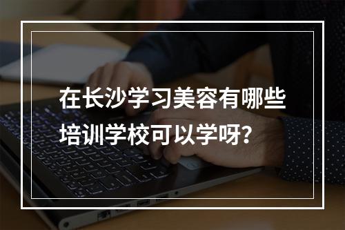 在长沙学习美容有哪些培训学校可以学呀？