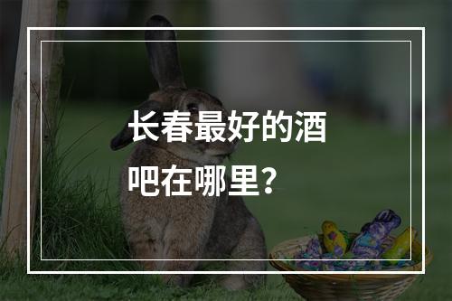 长春最好的酒吧在哪里？