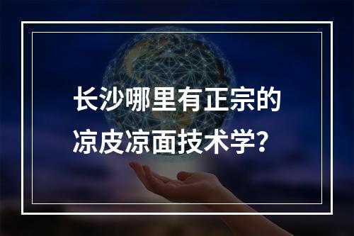 长沙哪里有正宗的凉皮凉面技术学？