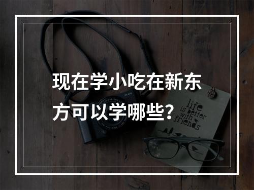 现在学小吃在新东方可以学哪些？