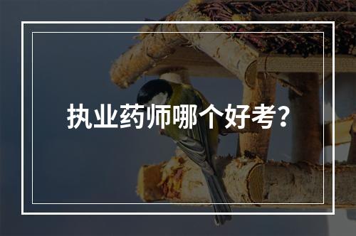 执业药师哪个好考？