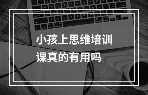 小孩上思维培训课真的有用吗