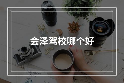 会泽驾校哪个好