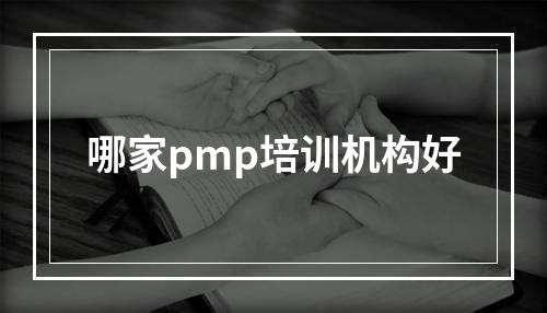 哪家pmp培训机构好