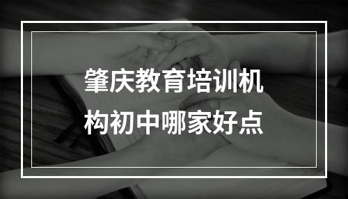 肇庆教育培训机构初中哪家好点