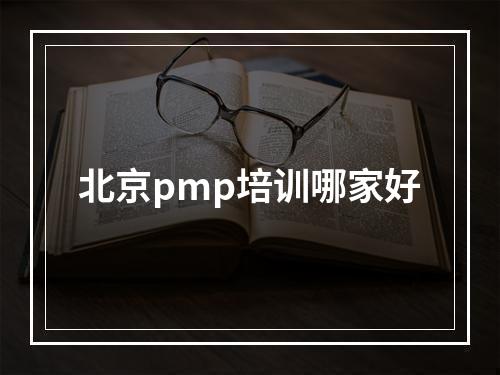 北京pmp培训哪家好